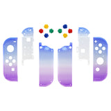 eXtremeRate Gradient Translucent Bluebell Joycon Handheld Controller Housing with Full Set Buttons, DIY Replacement Shell Case for NS Switch JoyCon & OLED JoyCon - Console Shell NOT Included - CP339