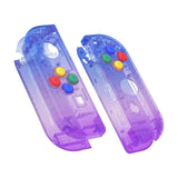 eXtremeRate Gradient Translucent Bluebell Joycon Handheld Controller Housing with Full Set Buttons, DIY Replacement Shell Case for NS Switch JoyCon & OLED JoyCon - Console Shell NOT Included - CP339