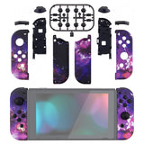 eXtremeRate Soft Touch Grip Surreal Lava Joycon Handheld Controller Housing with Full Set Buttons, DIY Replacement Shell Case for NS Switch JoyCon & OLED JoyCon - Console Shell NOT Included - CT107