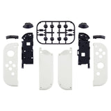 eXtremeRate White Handheld Controller Housing With Full Set Buttons DIY Replacement Shell Case for NS Switch JoyCon & OLED JoyCon - Console Shell NOT Included - CP303