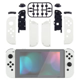 eXtremeRate White Handheld Controller Housing With Full Set Buttons DIY Replacement Shell Case for NS Switch JoyCon & OLED JoyCon - Console Shell NOT Included - CP303