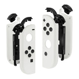 eXtremeRate White Handheld Controller Housing With Full Set Buttons DIY Replacement Shell Case for NS Switch JoyCon & OLED JoyCon - Console Shell NOT Included - CP303