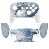 eXtremeRate Crystal Dragon Faceplate Backplate Handles for NS Switch Pro Controller - FRT110