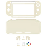 eXtremeRate Replacement Full Set Shell Case with ABXY Button & Screen Protector for Nintendo Switch Lite - Antique Yellow - DLP332