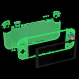 eXtremeRate Glow in Dark - Green DIY Replacement Shell for NS Switch Lite, NSL Handheld Controller Housing with Screen Protector, Custom Case Cover for NS Switch Lite - DLM513