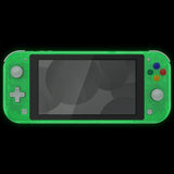 eXtremeRate Glow in Dark - Green DIY Replacement Shell for NS Switch Lite, NSL Handheld Controller Housing with Screen Protector, Custom Case Cover for NS Switch Lite - DLM513