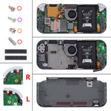 eXtremeRate Crystal Clear Orange DIY Replacement Shell for NS Switch Lite, NSL Handheld Controller Housing with Screen Protector, Custom Case Cover for NS Switch Lite - DLP330