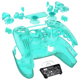 eXtremeRate Full Set Housing Shell with Action Buttons Touchpad Cover, Emerald Green Replacement Decorative Trim Shell Front Back Plates Compatible with ps5 Controller BDM-030/040/050 - QPFM5008G3