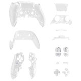 eXtremeRate Glow in Dark - Green Full Set Housing Shell with Buttons Touchpad Cover Compatible with ps5 Edge Controller, Custom Replacement Decorative Trim Shell Front Back Plates Compatible with ps5 Edge Controller - QRHEGM007