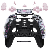 eXtremeRate Lovely Punky Bunny Full Set Housing Shell with Buttons Touchpad Cover Compatible with ps5 Edge Controller, Custom Replacement Decorative Trim Shell Front Back Plates Compatible with ps5 Edge Controller - QRHEGT010