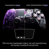 eXtremeRate Lovely Punky Bunny Full Set Housing Shell with Buttons Touchpad Cover Compatible with ps5 Edge Controller, Custom Replacement Decorative Trim Shell Front Back Plates Compatible with ps5 Edge Controller - QRHEGT010