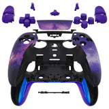 eXtremeRate Nebula Galaxy Full Set Housing Shell with Buttons Touchpad Cover Compatible with ps5 Edge Controller, Custom Replacement Decorative Trim Shell Front Back Plates Compatible with ps5 Edge Controller - QRHEGT006