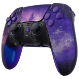 eXtremeRate Nebula Galaxy Full Set Housing Shell with Buttons Touchpad Cover Compatible with ps5 Edge Controller, Custom Replacement Decorative Trim Shell Front Back Plates Compatible with ps5 Edge Controller - QRHEGT006