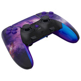 eXtremeRate Nebula Galaxy Full Set Housing Shell with Buttons Touchpad Cover Compatible with ps5 Edge Controller, Custom Replacement Decorative Trim Shell Front Back Plates Compatible with ps5 Edge Controller - QRHEGT006