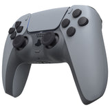eXtremeRate Replacement Full Set Shells with Button Kit for PS5 Controller BDM-030/040/050 - New Hope Gray - QPFP3003G3