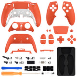 eXtremeRate Custom Replacement Full Set Shells with Buttons for PS5 Edge Controller - Orange - QRHEGP012