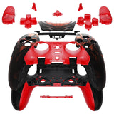 eXtremeRate Spider Armor Full Set Housing Shell with Buttons Touchpad Cover Compatible with ps5 Edge Controller, Custom Replacement Decorative Trim Shell Front Back Plates Compatible with ps5 Edge Controller - QRHEGT007