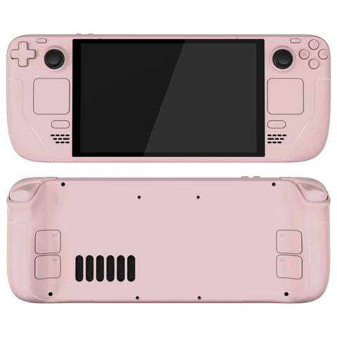eXtremeRate Replacement Full Set Housing Shell with Buttons for Steam Deck OLED Handheld Console - Cherry Blossoms Pink - LQXSLM010