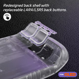 eXtremeRate Replacement Full Set Housing Shell with Buttons for Steam Deck OLED Handheld Console - Clear - LQXSLM003