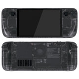 eXtremeRate Replacement Full Set Housing Shell with Buttons for Steam Deck OLED Handheld Console - Clear Slate Black - LQXSLM002