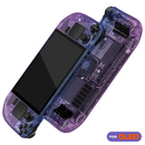 eXtremeRate Replacement Full Set Housing Shell with Buttons for Steam Deck OLED Handheld Console - Gradient Translucent Bluebell - LQXSLP001