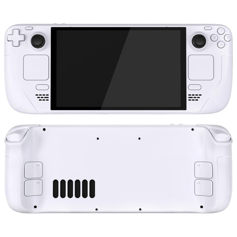 eXtremeRate Replacement Full Set Housing Shell with Buttons for Steam Deck OLED Handheld Console - White - LQXSLM005