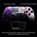 eXtremeRate MeWoow Left Right Front Housing Shell with Touchpad Compatible with ps5 Edge Controller, DIY Replacement Faceplate Shell Custom Touch Pad Cover Compatible with ps5 Edge Controller - MLREGT016
