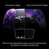 eXtremeRate Nebula Galaxy Left Right Front Housing Shell with Touchpad Compatible with ps5 Edge Controller, DIY Replacement Faceplate Shell Custom Touch Pad Cover Compatible with ps5 Edge Controller - MLREGT006