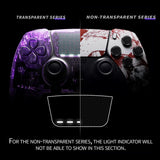 eXtremeRate Blood Zombie Left Right Front Housing Shell with Touchpad Compatible with ps5 Edge Controller, DIY Replacement Faceplate Shell Custom Touch Pad Cover Compatible with ps5 Edge Controller - MLREGT012