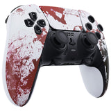 eXtremeRate Blood Zombie Left Right Front Housing Shell with Touchpad Compatible with ps5 Edge Controller, DIY Replacement Faceplate Shell Custom Touch Pad Cover Compatible with ps5 Edge Controller - MLREGT012