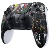 eXtremeRate Scary Party Left Right Front Housing Shell with Touchpad Compatible with ps5 Edge Controller, DIY Replacement Faceplate Shell Custom Touch Pad Cover Compatible with ps5 Edge Controller - MLREGT001