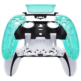 eXtremeRate Emerald Green Left Right Front Housing Shell with Touchpad Compatible with ps5 Edge Controller, DIY Replacement Faceplate Shell Custom Touch Pad Cover Compatible with ps5 Edge Controller - MLREGM005