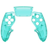 eXtremeRate Emerald Green Left Right Front Housing Shell with Touchpad Compatible with ps5 Edge Controller, DIY Replacement Faceplate Shell Custom Touch Pad Cover Compatible with ps5 Edge Controller - MLREGM005