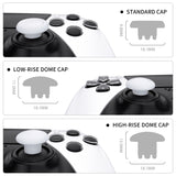 eXtremeRate Robot White Replacement Swappable Thumbsticks for PS5 Edge Controller, Custom Interchangeable Analog Stick Joystick Caps for PS5 Edge Controller - Controller & Thumbsticks Base NOT Included - P5J110