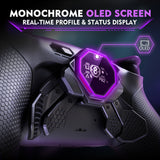 eXtremeRate SPARK Back Paddles Kit with OLED Display & Clicky Trigger Stops & Ergonomic Grips for PS5 Controller BDM-030/040/050/060 - Rubberized Black - MZNPFU001M3