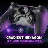 eXtremeRate SPARK Back Paddles Kit with OLED Display & Clicky Trigger Stops & Ergonomic Grips for PS5 Controller BDM-030/040/050/060 - Rubberized Black - MZNPFU001M3
