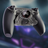eXtremeRate SPARK Back Paddles Kit with OLED Display & Clicky Trigger Stops & Ergonomic Grips for PS5 Controller BDM-030/040/050/060 - Rubberized Clear Black - MZNPFU006M3