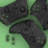 eXtremeRate Three-Thone ABXY Action Buttons with Classic Symbols for Xbox Series X & S Controller & Xbox One S/X & Xbox One Elite V1/V2 Controller - Deep Pine Green & Clear & Bamboo Green - JDX3M022