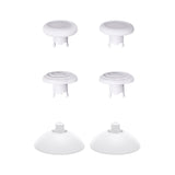 eXtremeRate ThumbsGear Interchangeable Ergonomic Thumbsticks for Nintendo Switch 2 Pro Controller - White - YZDPTM003