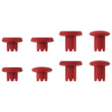 eXtremeRate ThumbsGear Interchangeable Thumbsticks for PS5 Edge Controller - Carmine Red - XCKEGM004