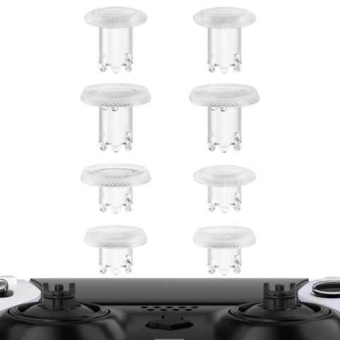 eXtremeRate ThumbsGear Interchangeable Thumbsticks for PS5 Edge Controller - Clear - XCKEGM003