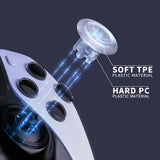 eXtremeRate ThumbsGear Interchangeable Thumbsticks for PS5 Edge Controller - Clear - XCKEGM003