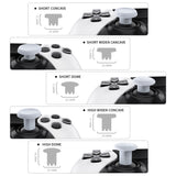 eXtremeRate ThumbsGear Interchangeable Thumbsticks for PS5 Edge Controller - Original White - XCKEGM002