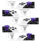 eXtremeRate ThumbsGear Interchangeable Thumbsticks for PS5 Edge Controller - Purple - XCKEGM005