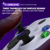 eXtremeRate ThumbsGear V3 Interchangeable Thumbsticks for Xbox Core Controller, 4 Height Adjustable Convex and Concave Grip Joysticks for Xbox One S/X/Elite, for Nintendo Switch Pro Controller - Black - VRVX3M001