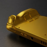 eXtremeRate Replacement Chrome Gold Full Set Shell with Buttons for Steam Deck LCD - QESDD001