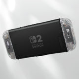eXtremeRate D-Pad Version Replacement Full Set Shell Case with Buttons for Joycon 2 of Nintendo Switch 2 - Deluxe Version - Clear - SZMNTM004