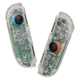 eXtremeRate DIY Replacement Full Set Shell Case with Buttons for Joycon 2 of Nintendo Switch 2 - Deluxe Version - Glow in Dark - Green - AWHNTM007