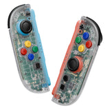 eXtremeRate DIY Replacement Full Set Shell Case with Buttons for Joycon 2 of Nintendo Switch 2 - Essence Version - Clear - BSUNTM006