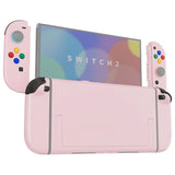 eXtremeRate DIY Replacement Full Set Shells with Buttons for Nintendo Switch 2 - Deluxe Version - Cherry Blossoms Pink - QGRNTM009